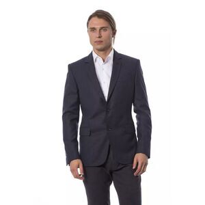 Verri Blue Virgin Wool Men's Blazer